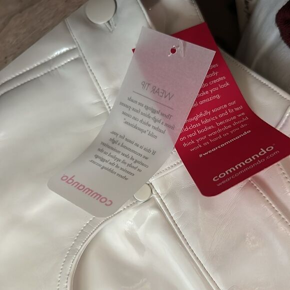 Commando NWT Faux Patent Leather Pant in White Size M - Picture 7 of 7